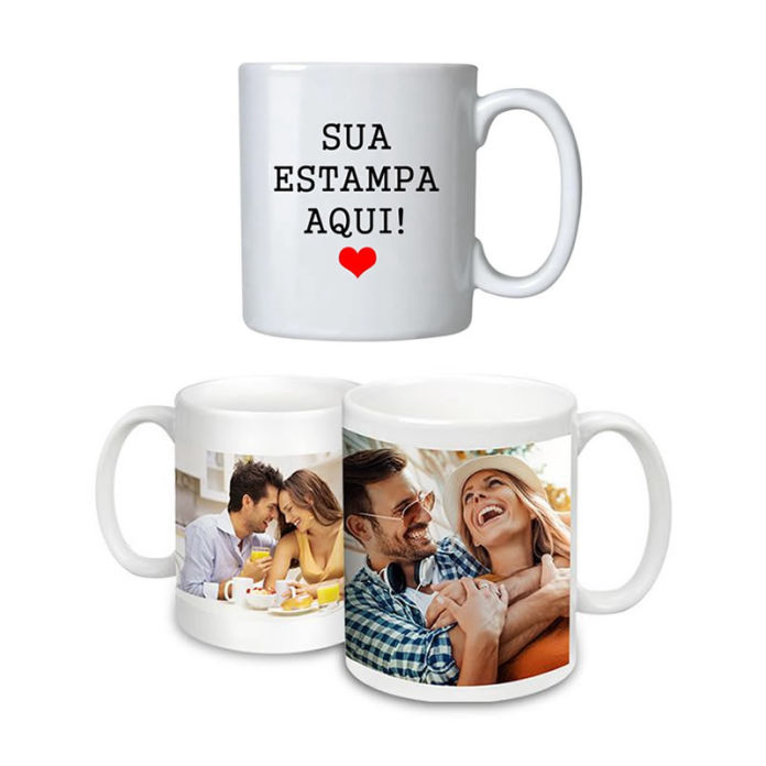 CANECAS BRANCAS DE PORCELANA PERSONALIZADAS