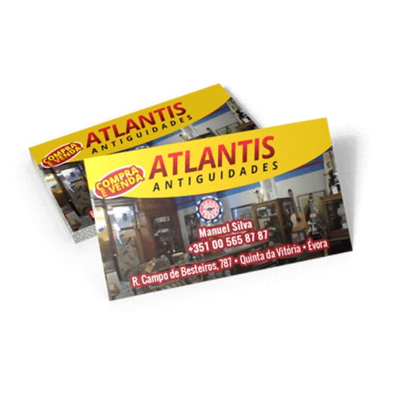 Cartão de Visita UV Brilho Total Frente Lapa São Paulo